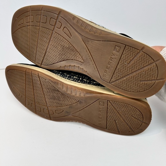 Sperry Black Flats Moccasin-Style Leather Loafers - Picture 8 of 9